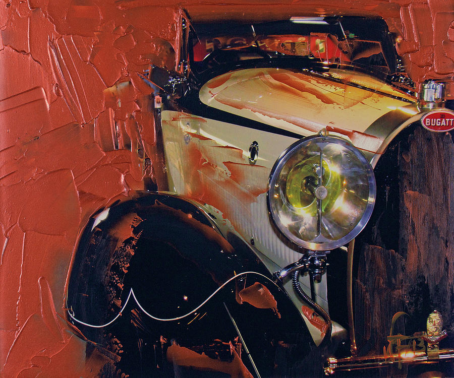 Vintage Car Roadster 1929 Mixed Media by Walter Fahmy