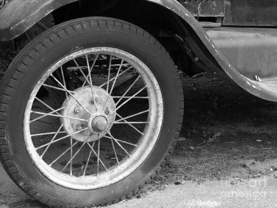 Vintage Car Tire Photograph by Jean Tippens - Fine Art America