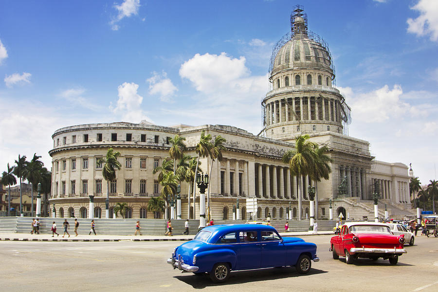 Vintage cars in the city of Havana, Cuba Photograph by JulieanneBirch