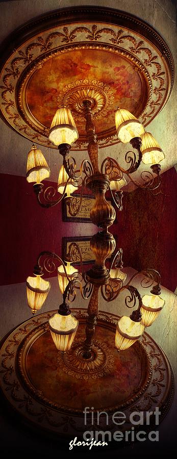 Vintage Ceiling Lamp 2 Reflection V Wide Photograph