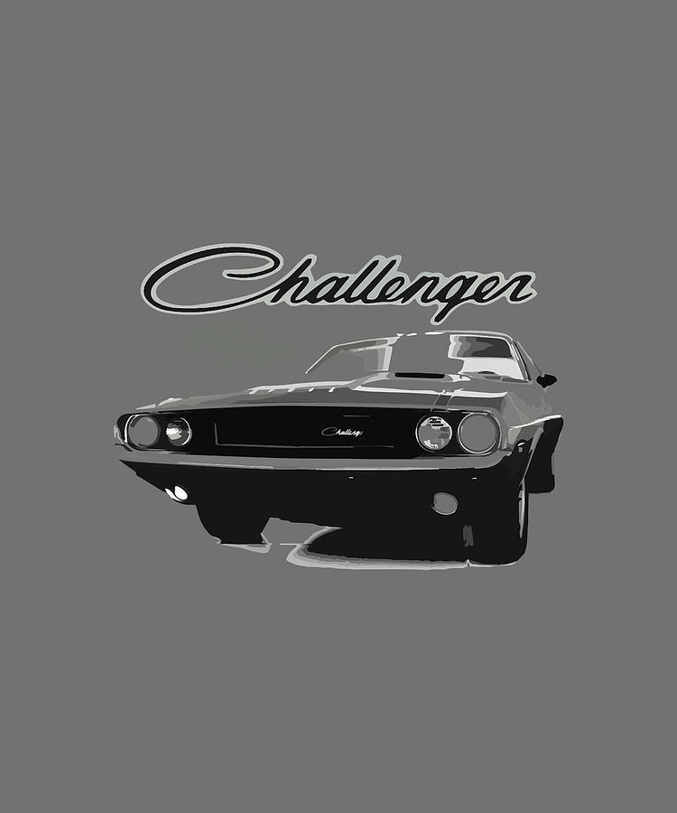 Vintage Challenger RT Muscle Car Digital Art by Kha Dieu Vuong - Fine ...