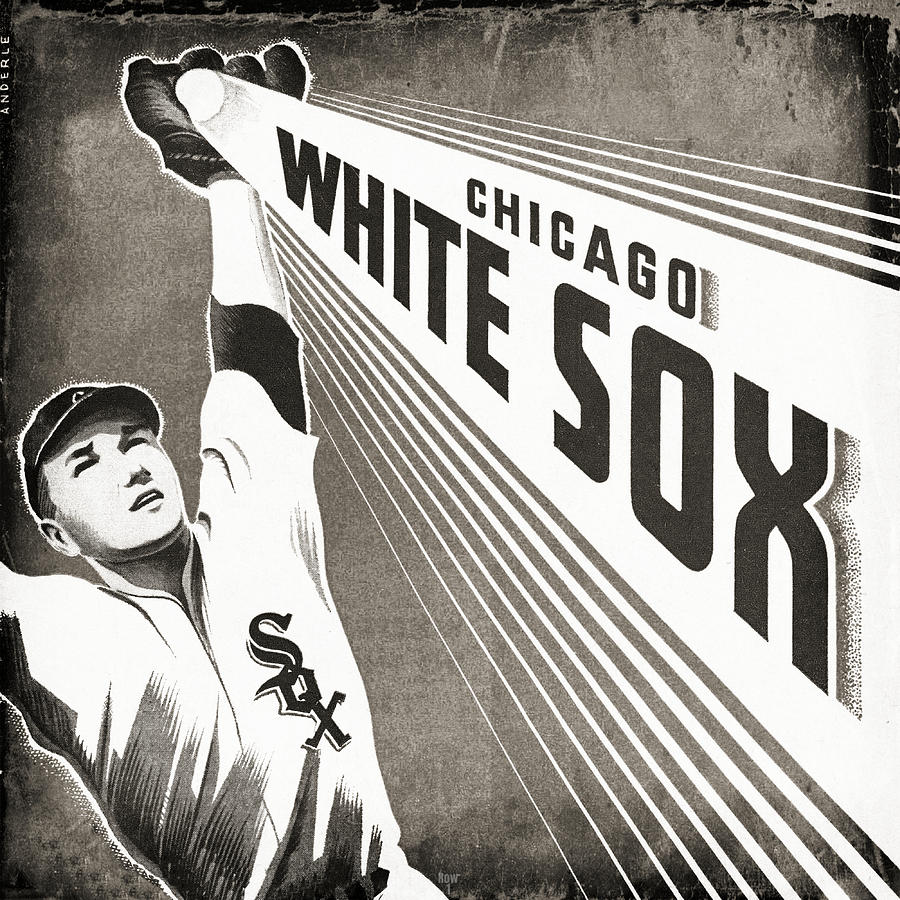 Vintage Chicago White Sox Art Mixed Media by Row One Brand