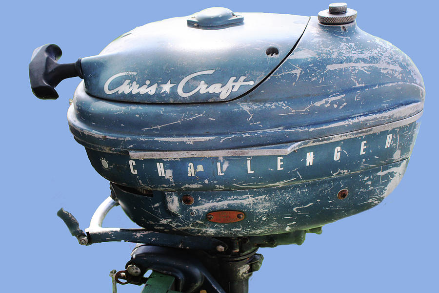 Vintage Chris Craft Outboard Photograph by Sharon Williams Eng
