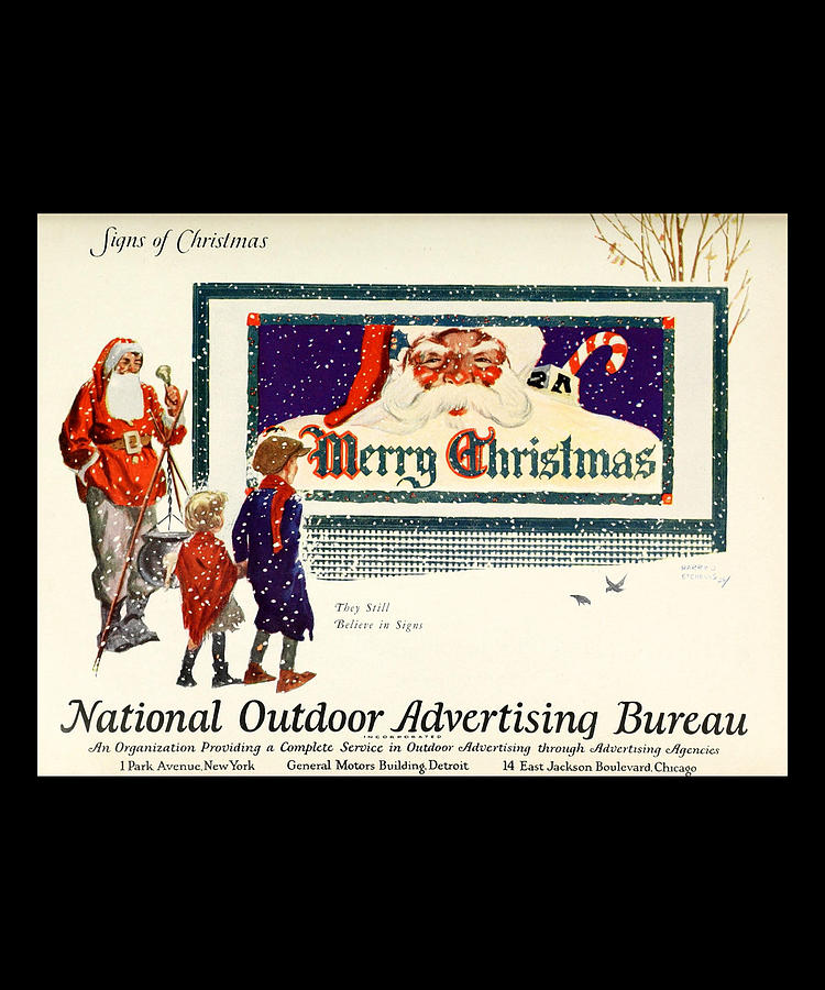 Vintage Christmas Ad Art Digital Art by Caterina Christakos