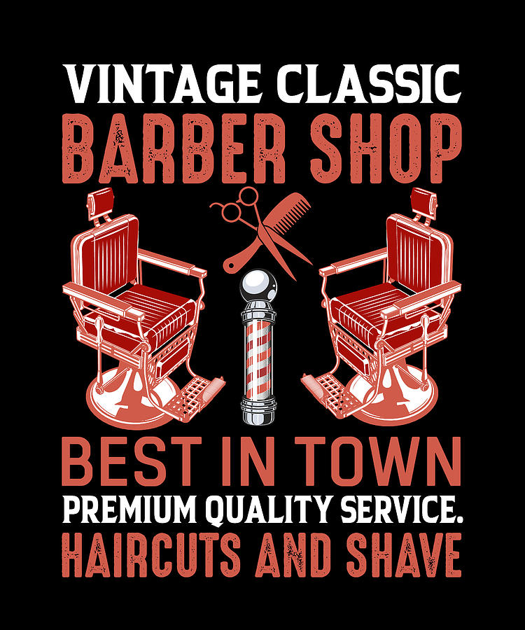 Vintage Classic Barber Shop Digital Art By Alberto Rodriguez Fine Art   Vintage Classic Barber Shop Alberto Rodriguez 