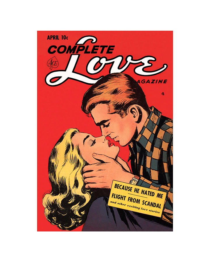 Valentines Day Digital Art - Vintage comic book cover by Madame Memento