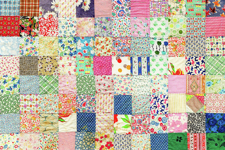 Vintage Country Patchwork Quilt by Peggy Collins