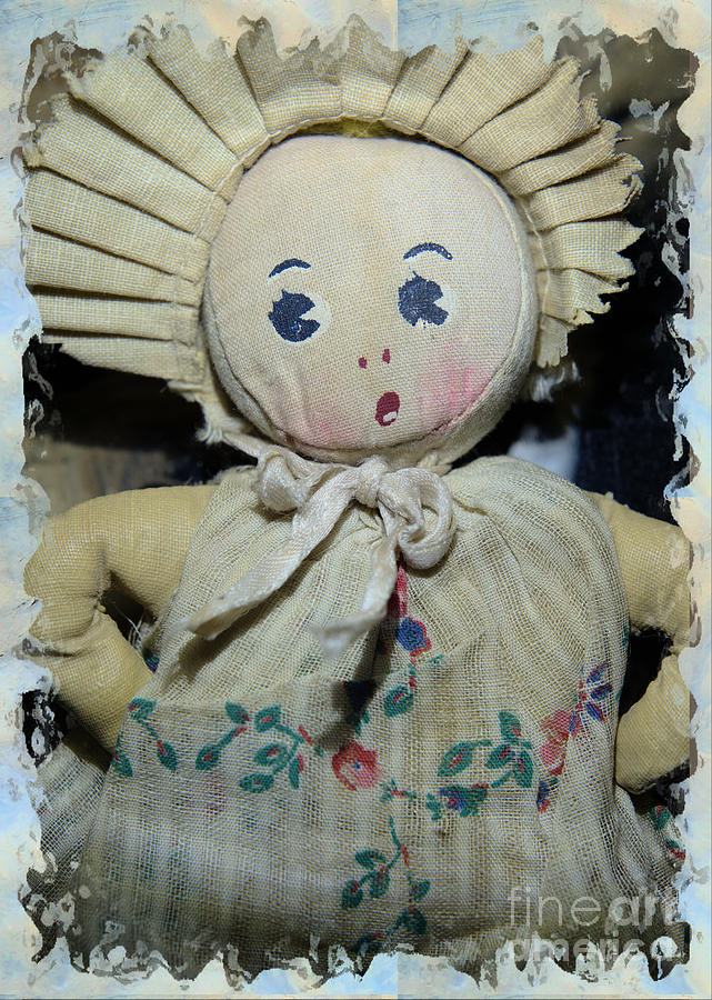 Vintage Doll Mixed Media by Kae Cheatham