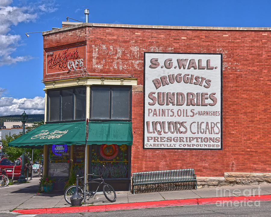 Vintage Drug Store Mural Photograph by Catherine Sherman
