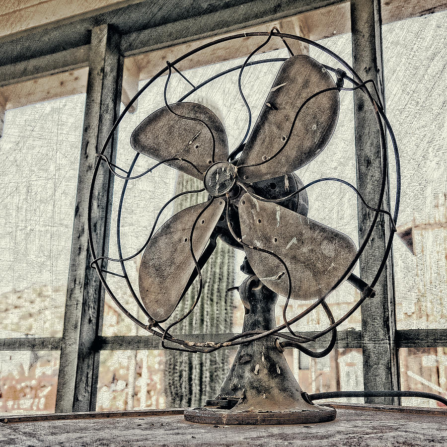 Vintage Electric Fan Digital Art by Sandra Selle Rodriguez