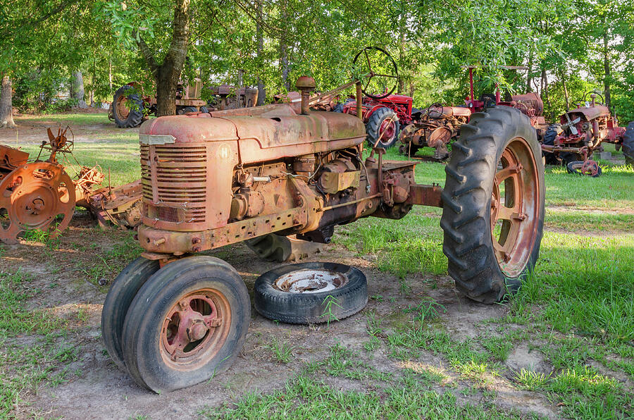 Vintage Farm Tractor - Lincolnton GA -1 Photograph by John Kirkland