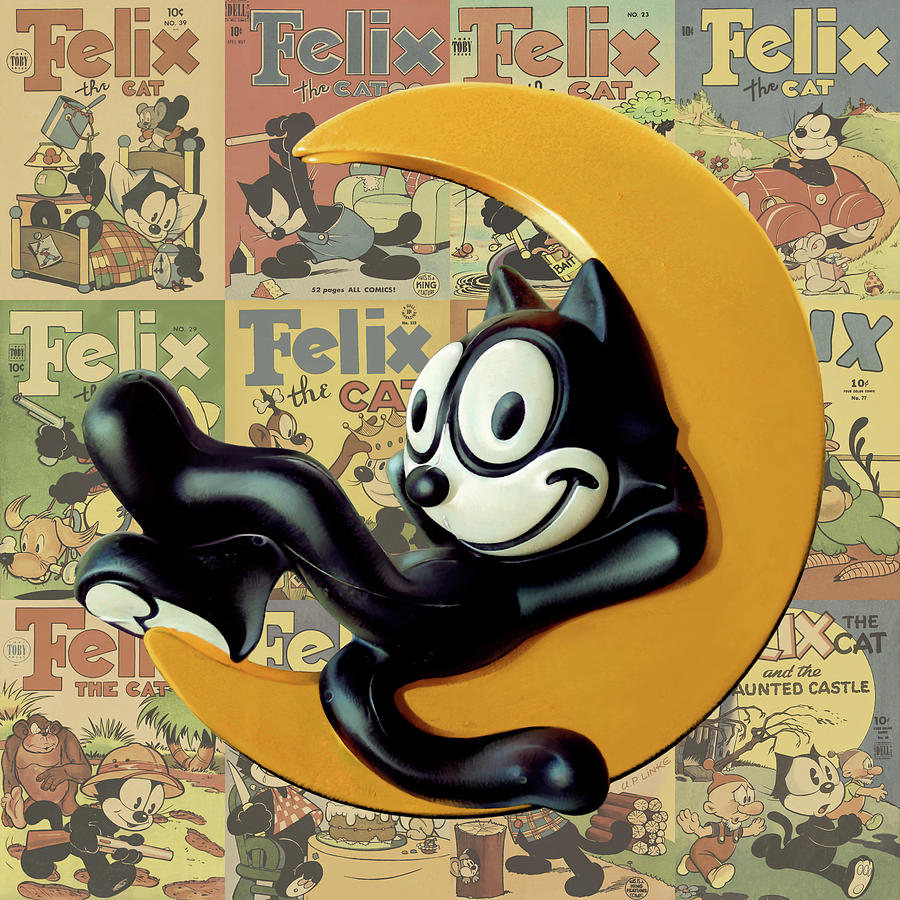 Vintage Felix Toy Figure #2 Mixed Media by Udo Linke