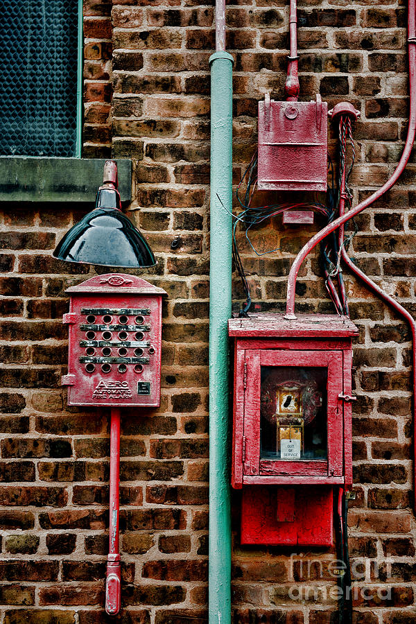 Vintage Fire Alarm System Photograph by Paul Ward