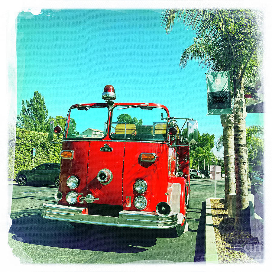 Vintage Fire Truck Photograph by Nina Prommer