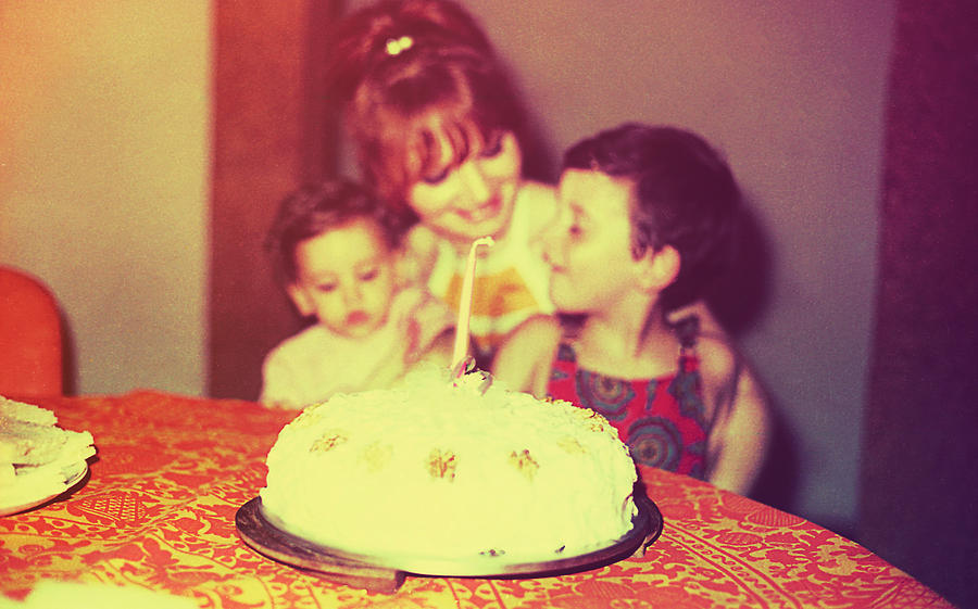 Vintage first birthday celebration Photograph by Shanina