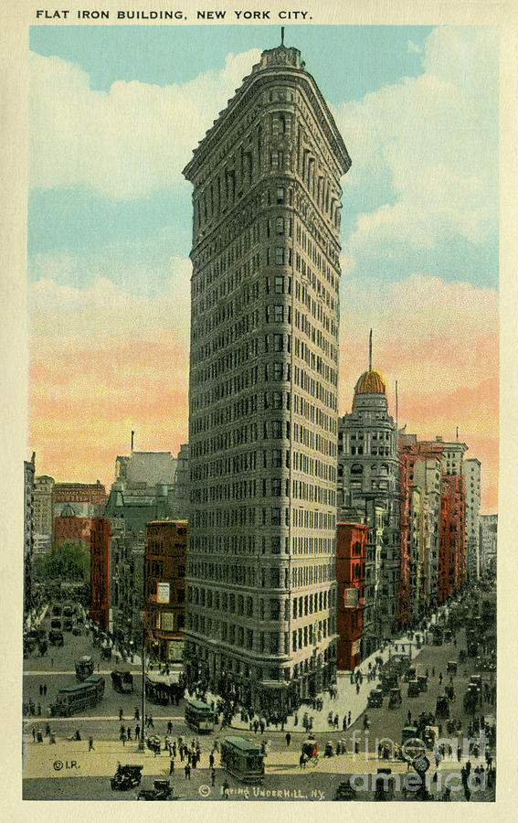 Vintage Flatiron Building New York City Photograph by Aapshop