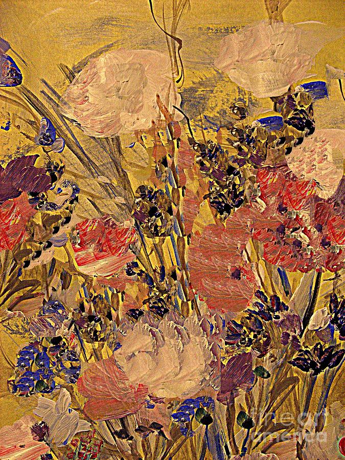 Vintage Flowers Mixed Media by Nancy Kane Chapman