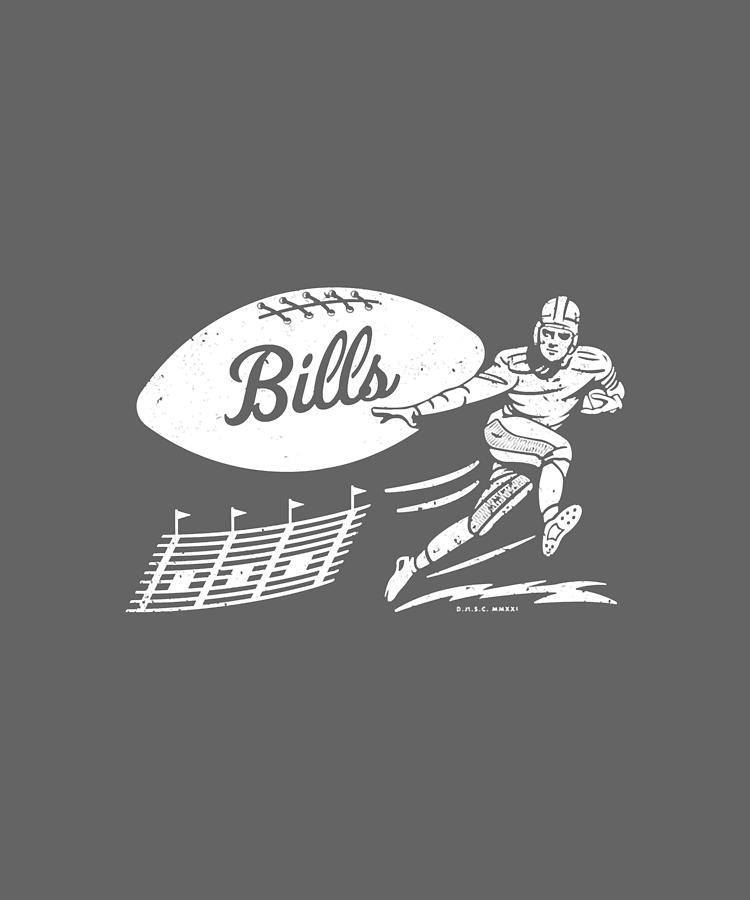 Vintage Football - Buffalo Bills 01 Digital Art By Kha Dieu Vuong ...