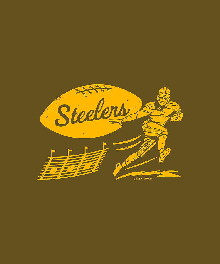 Vintage Football - Pittsburgh Steelers 01 Digital Art By Kha Dieu Vuong ...