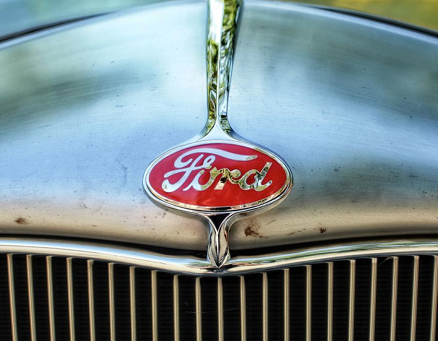 Vintage Ford Badge Photograph by Maggy Marsh
