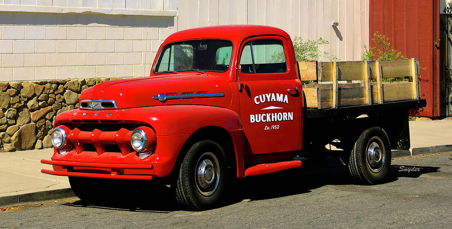 Vintage Ford Truck at Cuyama Buckhorn Pano Photograph by Floyd  Snyder
