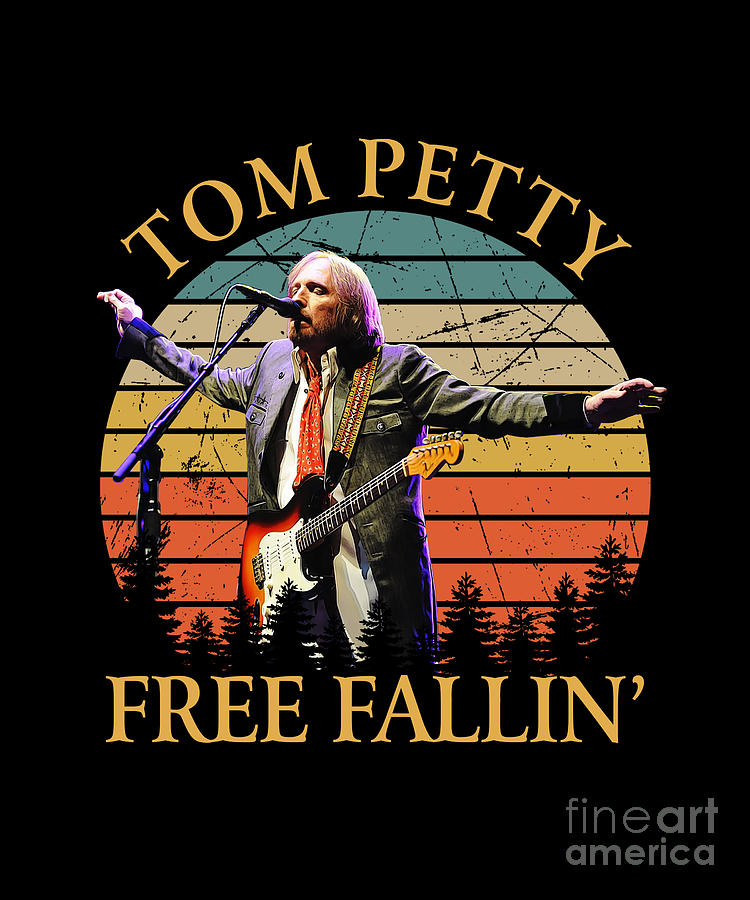 Tom Petty Digital Art - Vintage Free Fallin by Notorious Artist