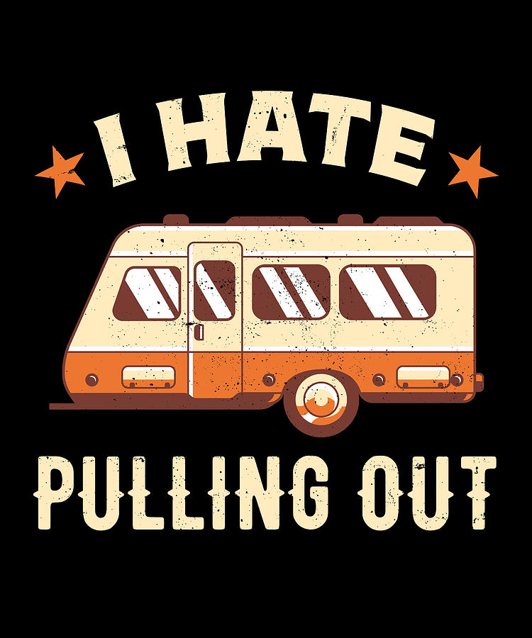 Vintage Funny Camping RV Motorhome Gift Retro Digital Art by Qwerty Designs  - Pixels
