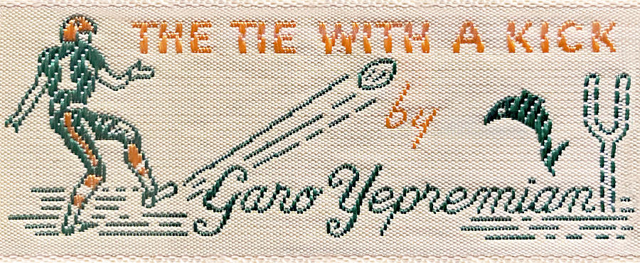 Garo Necktie Label Tapestry - Textile by Garo Undefeated