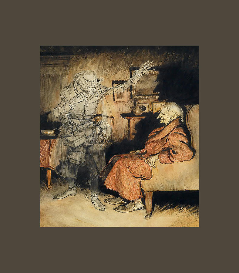 Vintage Ghost of Jacob Marley A Christmas Carol Scrooge Digital Art by ...