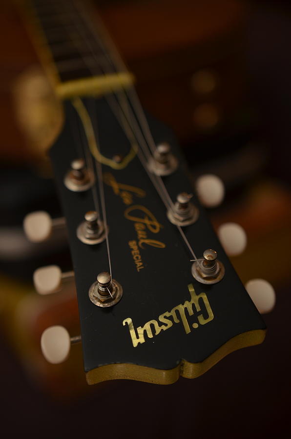 Vintage Gibson Les Paul Headstock  Photograph by Guitarwacky Fine Art