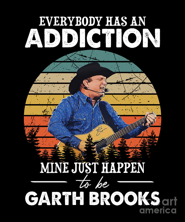 Vintage Gift Mine Just Happens To Be Garth Brooks Digital Art By ...