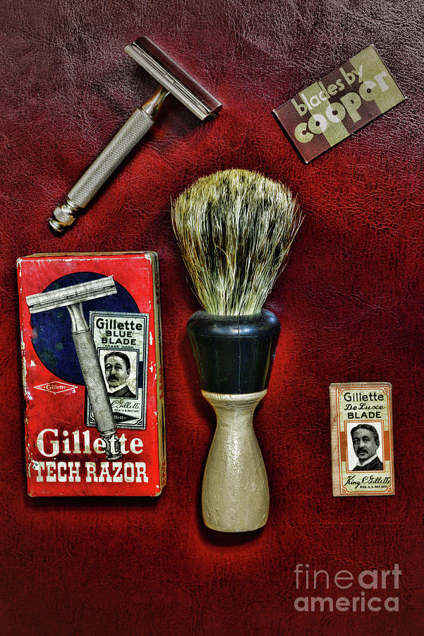 Vintage Gillette Tech Razor Photograph By Paul Ward - Pixels