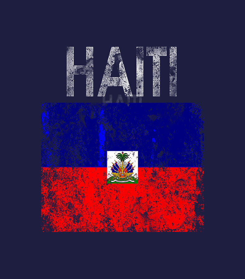 Vintage Haiti Haitians Flag Pride Gift Digital Art by Raef Pia - Fine ...