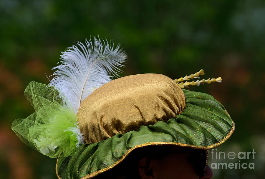 Vintage Hat With White Feather Photograph by Kae Cheatham