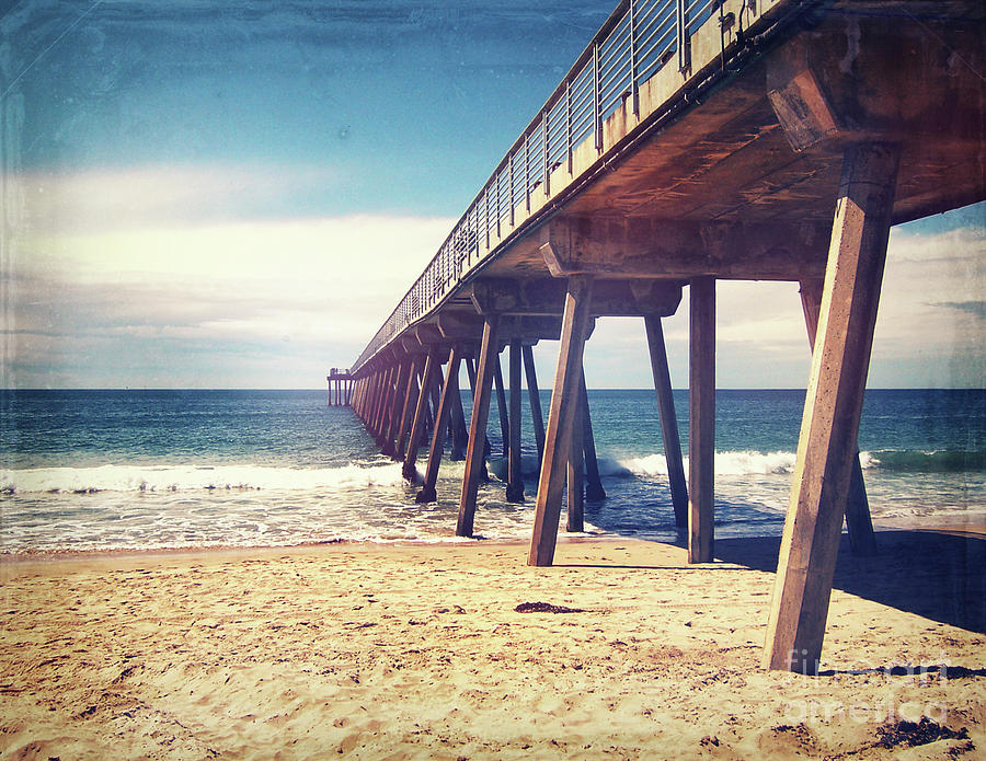 Vintage Hermosa Beach Photograph by Phil Perkins
