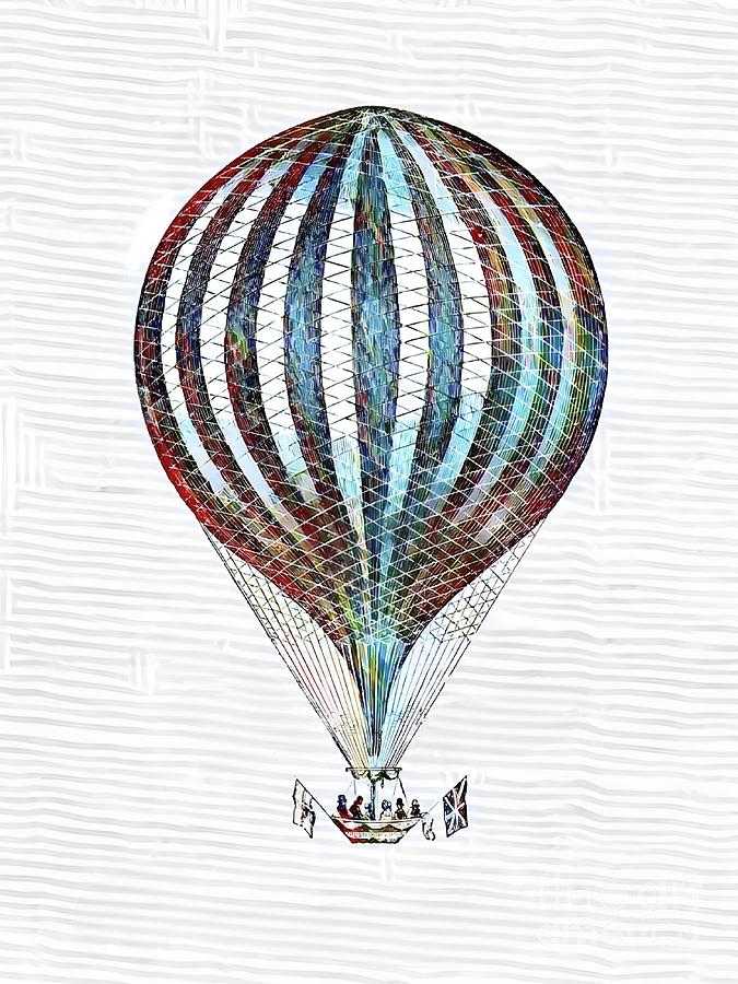 Vintage Hot Air Balloon Photograph by Saybrina Luebker - Pixels