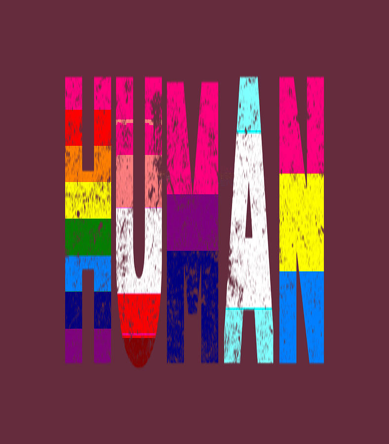 Vintage Human Flag Lgbt Gay Pride Month Transgender Design Pullover Digital Art By Yohaan Twarit 0265