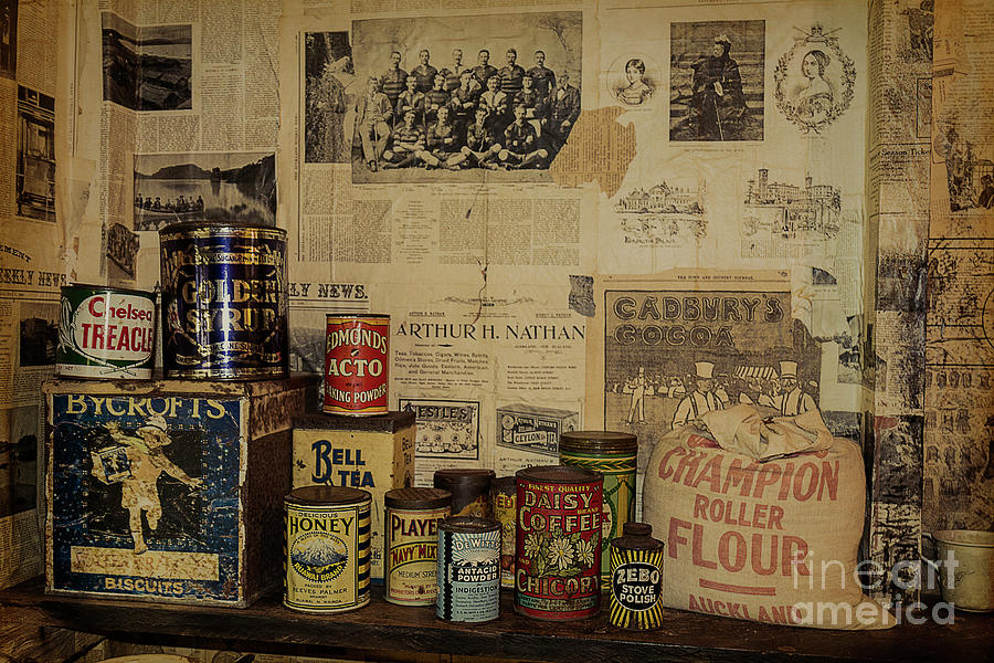 Vintage Kitchen Shelf Photograph by Elaine Teague