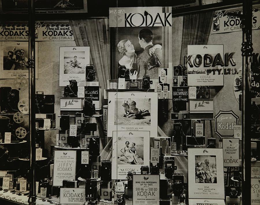 Vintage Kodak Window Display Photograph