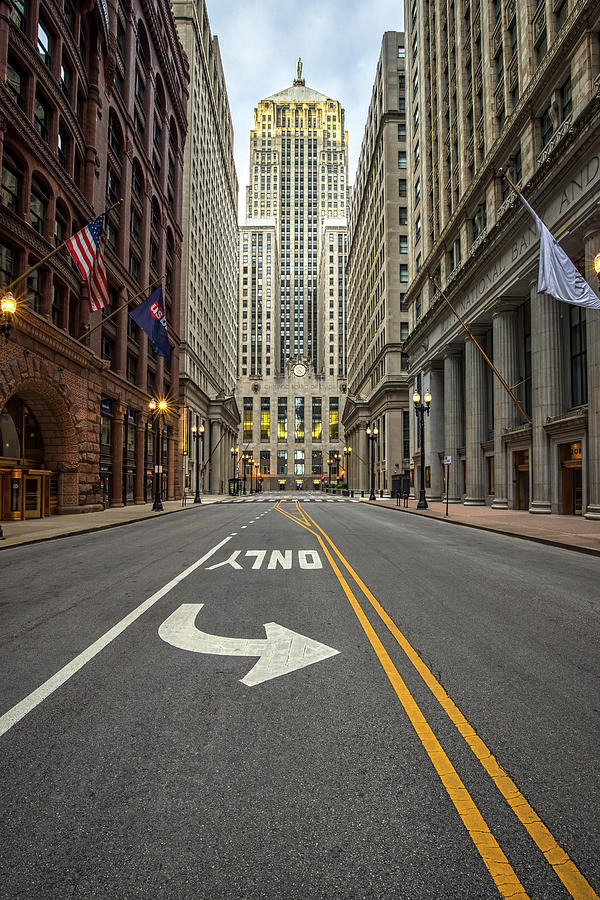 Vintage La Salle St Chicago Photograph by Mike Burgquist | Fine Art America