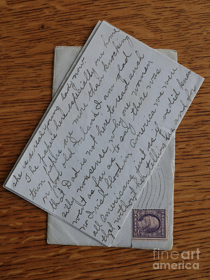 Vintage Letter and Envelope Photograph by Edward Fielding