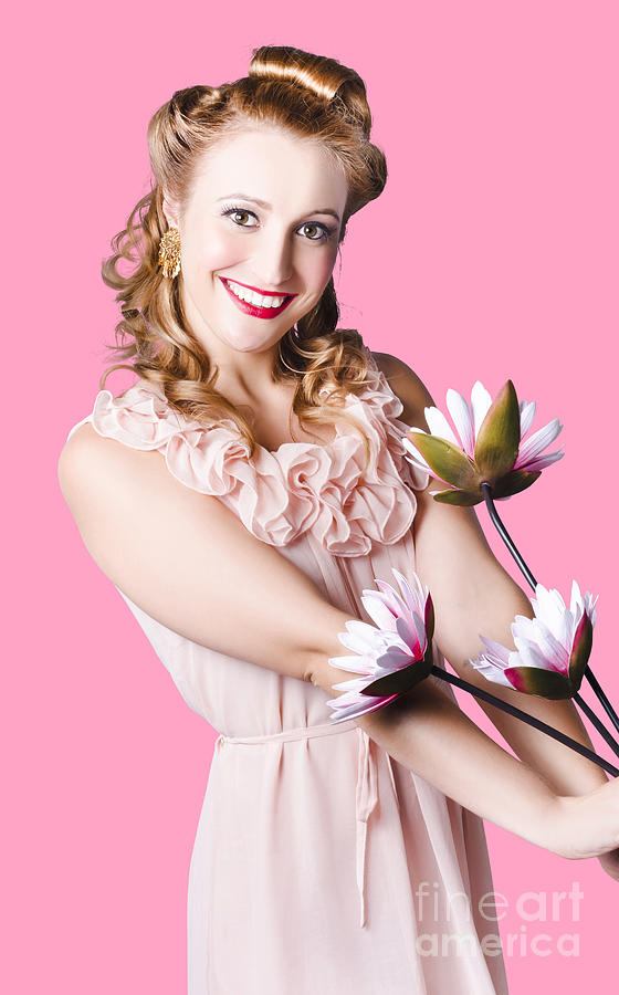 Vintage lily pinup girl  Photograph by Jorgo Photography
