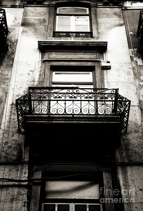 Vintage Lisbon Balcony in Portugal Photograph by John Rizzuto