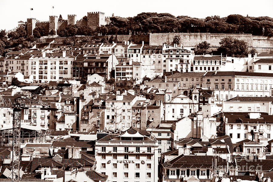 Vintage Lisbon Castle Hill Photograph by John Rizzuto