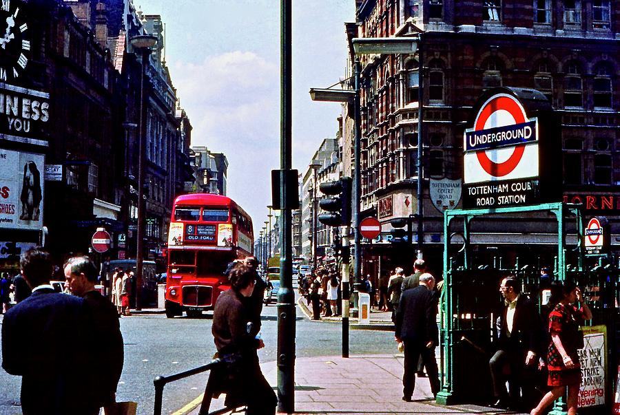Vintage London Tottenham Court Road Station Photograph by Ira Shander