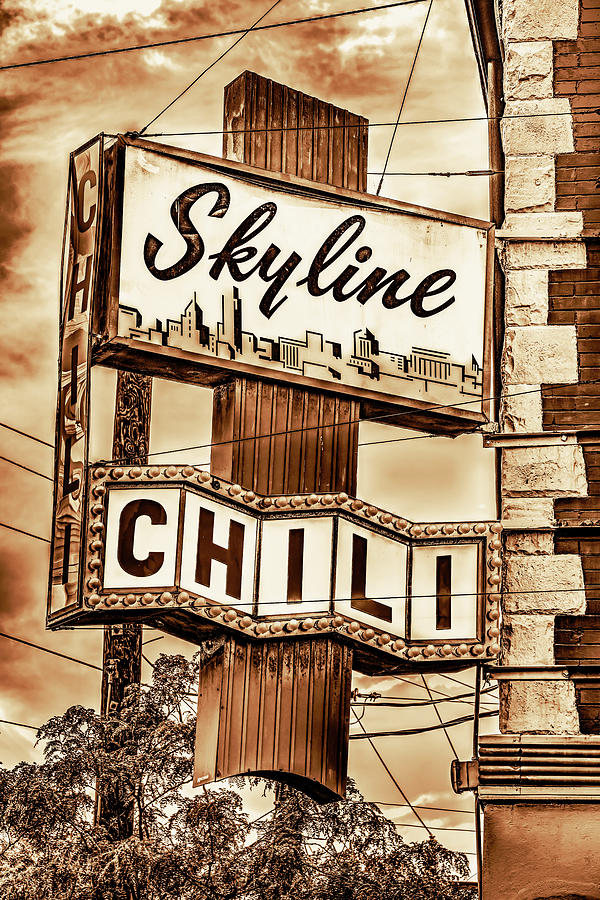 Vintage Look At Skyline Chili - Cincinnati Ohio Photograph by Gregory Ballos