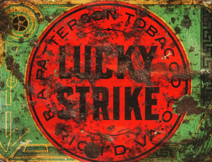 Vintage Lucky Strike Tin  Photograph by Scott Burd