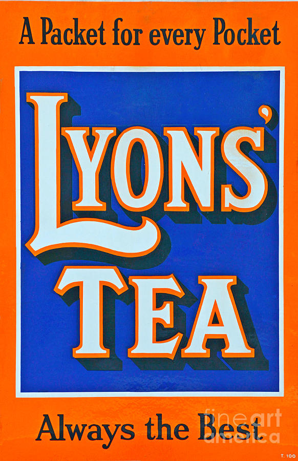 Vintage Lyons Tea Enamel Advert Photograph By Random Railways Fine