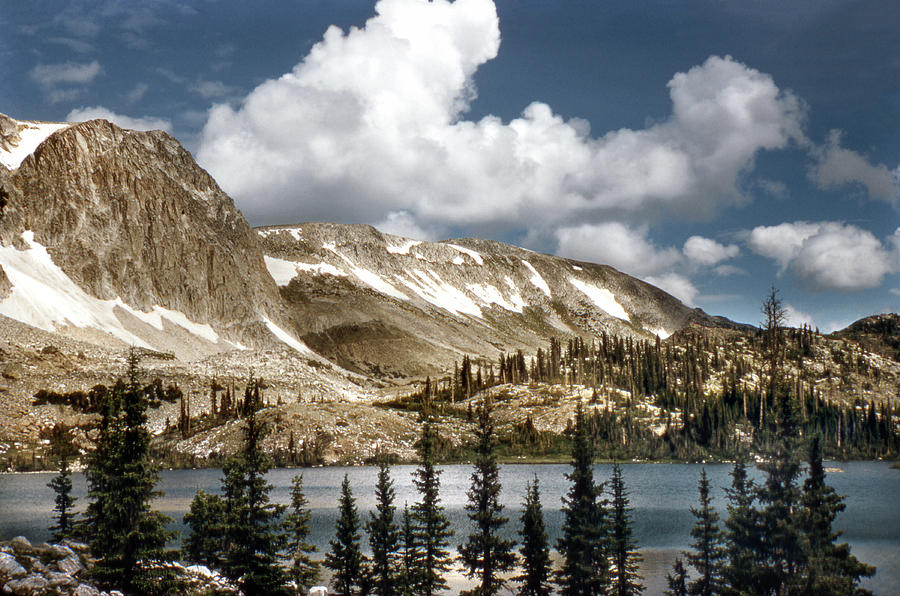 Vintage Marie Lake Wyoming Photograph by Marilyn Hunt