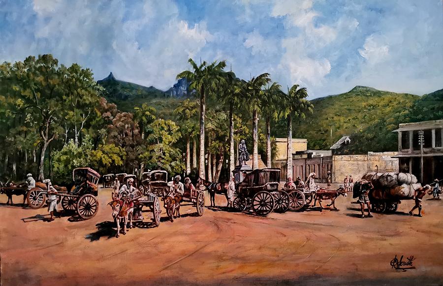 Vintage Mauritius  Painting by Raouf Oderuth